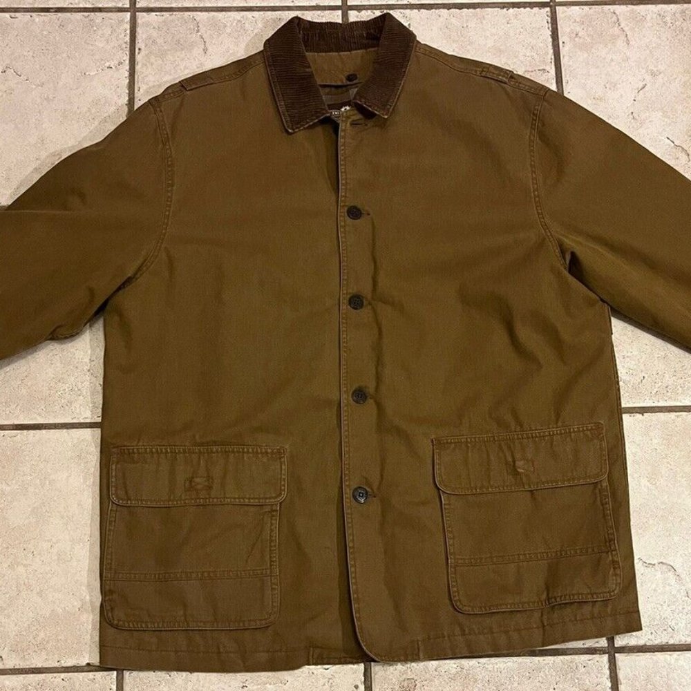 Levi Strauss & Co Brown Jacket Button, Pockets, Removable Sleeve/Body Lining